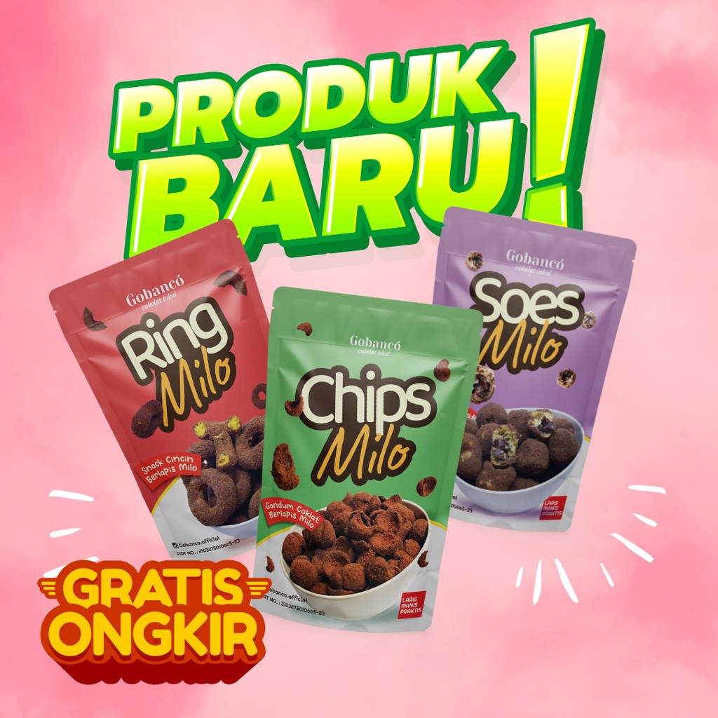 

Makanan Ringan Coklat Milo Kiloan Cemilan Snack Gobanco Milu Paket Gobanco Original