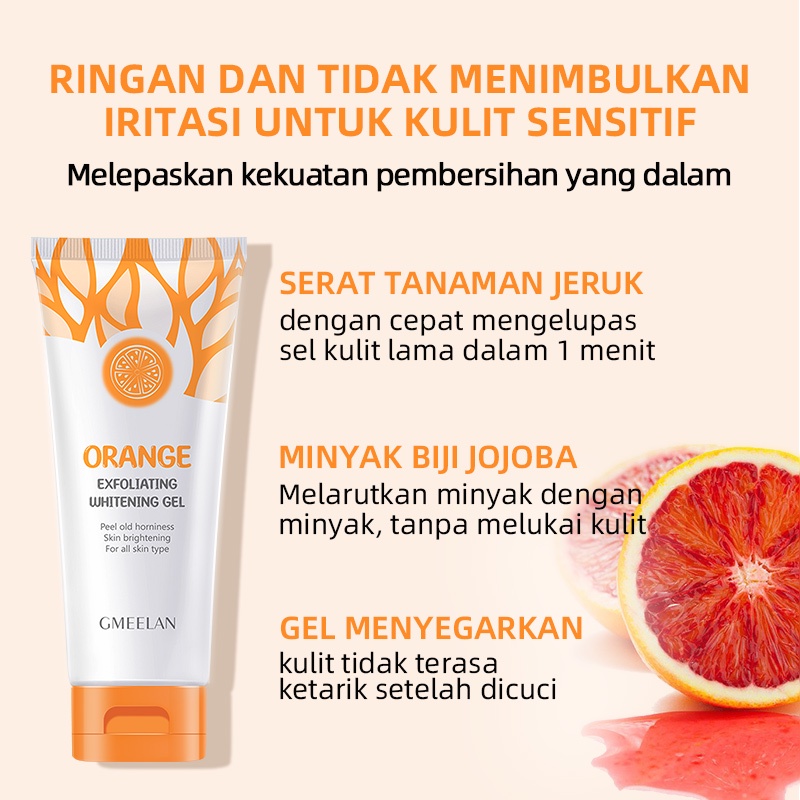 GMEELAN SET 1 Minute Exfoliating Gel 50g + Pemutih Wajah Lazy Cream 30g + 24k Gold Body Whitening Soap 100g