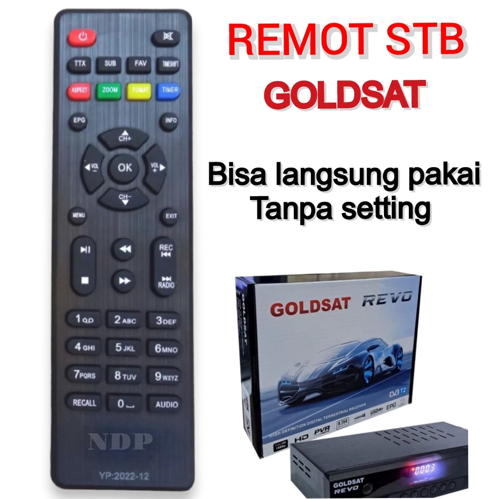 Remot untuk Stb Goldsat tanpa setting