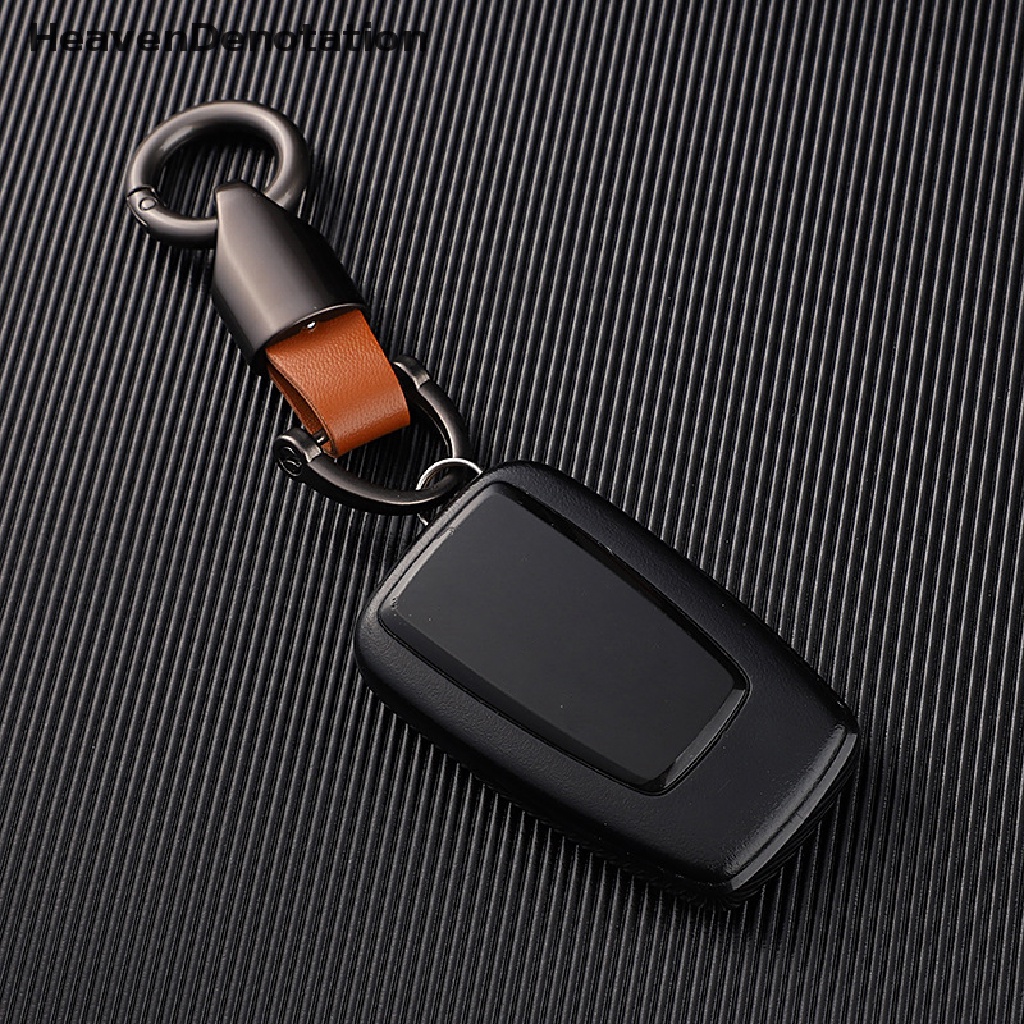 [HeavenDenotation] Fashion Retro Tali Sapi Kulit Gantungan Kunci Mobil Pasangan Gantungan Kunci Kepribadian Zinc Alloy Keychain Waist Hanging Key Ring Holder HDV