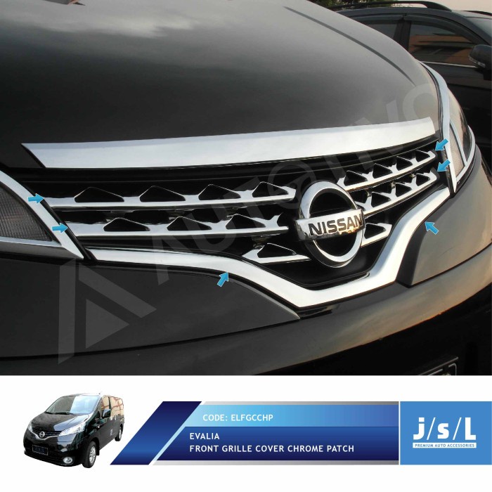 Evalia Front Grille Cover Chrome Patch Jsl Cover Grill Krom