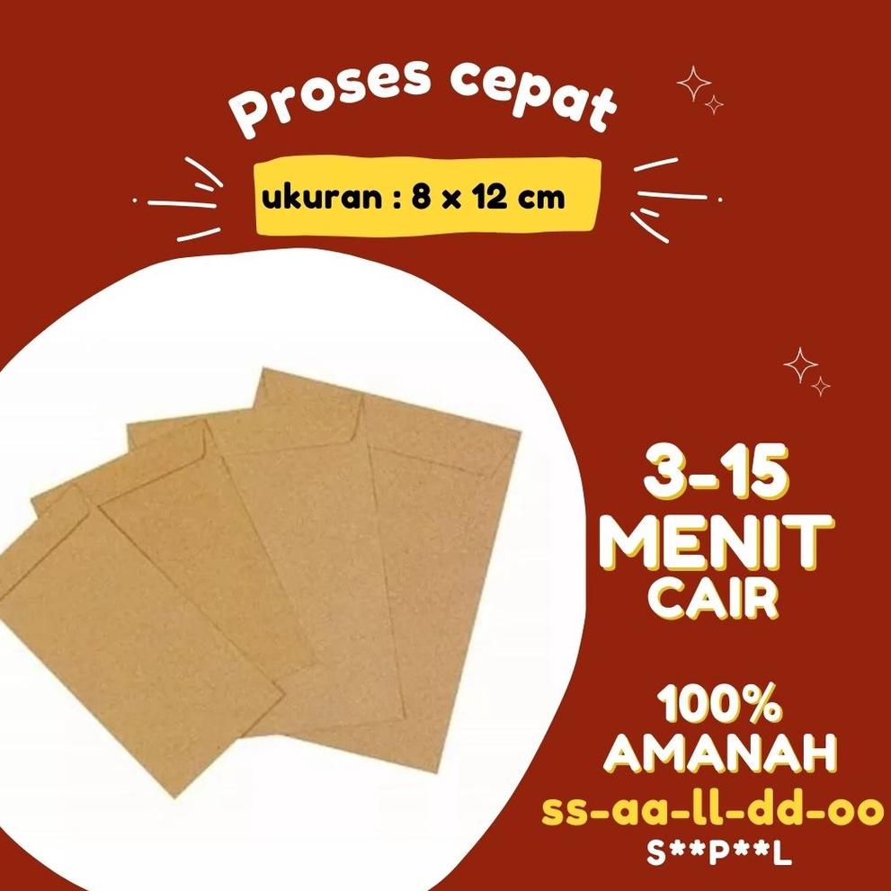

T78 Amplop angpau dana / amplop kardus ukuran 8x12 CM Apa Saja HOT SALE ⇘