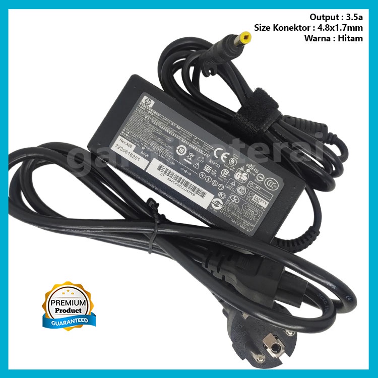 Adaptor Charger Compaq Presario C300 C500 C700 F700 F500 V3500 HP DM3-1000 Mini 311 3.5a 4.8x1.7mm