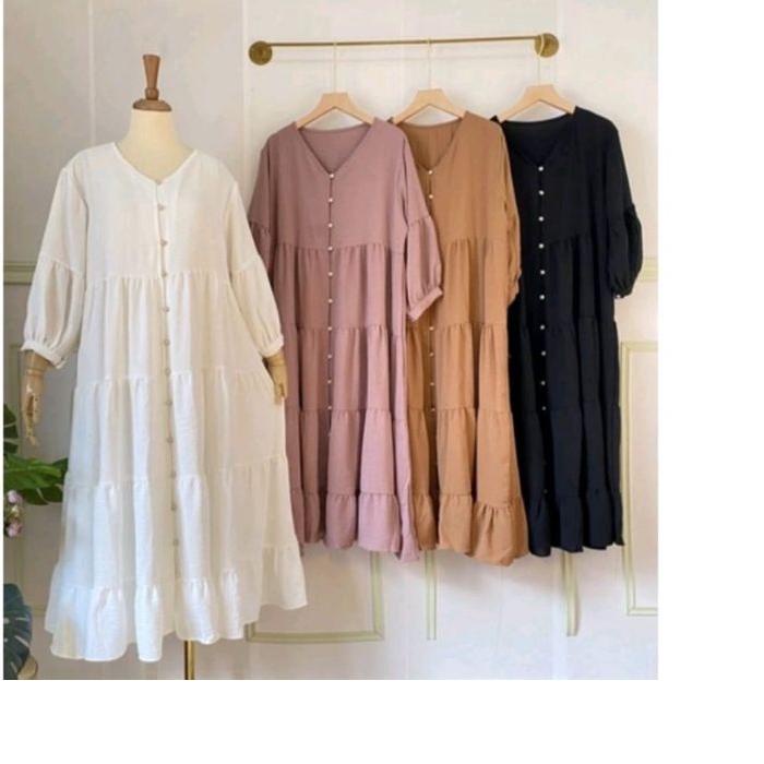 ♣ MIDI DRESS MUTIARA CRINCLE / MIDI DRESS CRINCLE AIRFLOW / MIDI DRESS R / MIDI DRESS CRINCLE TERLAR