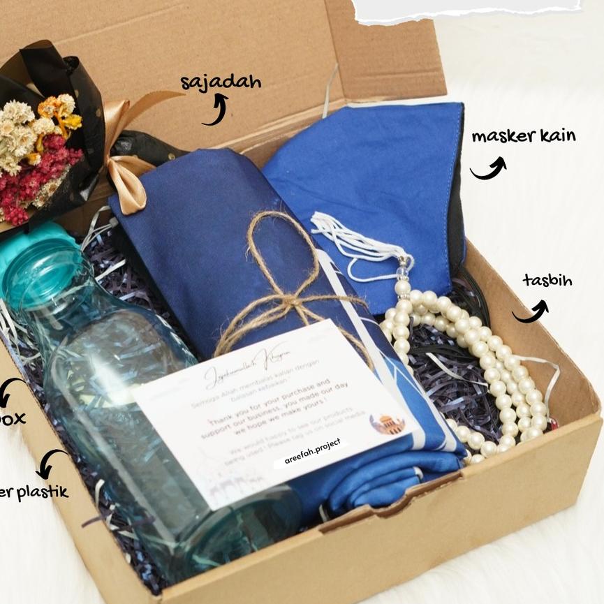 

✤ Hampers Gift Box Alat Sholat + Tumbler Plastik ❈