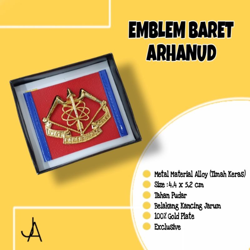 EMBLEM ARHANUD PDH BREVET ARHANUD BRIVET BARET