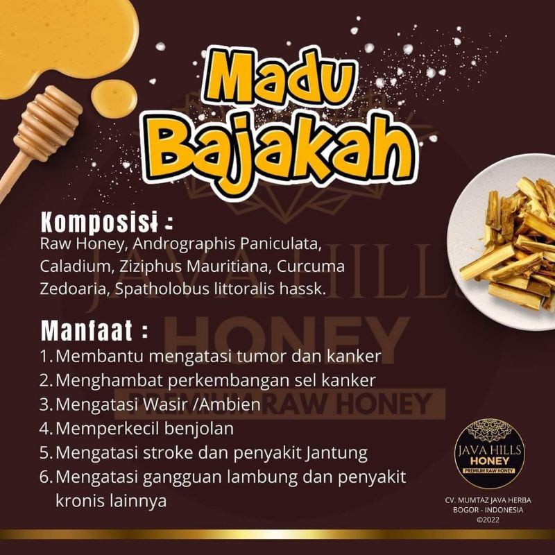 

Classica2106 Madu Asli Bajakah Java Hills Honey 320Gram