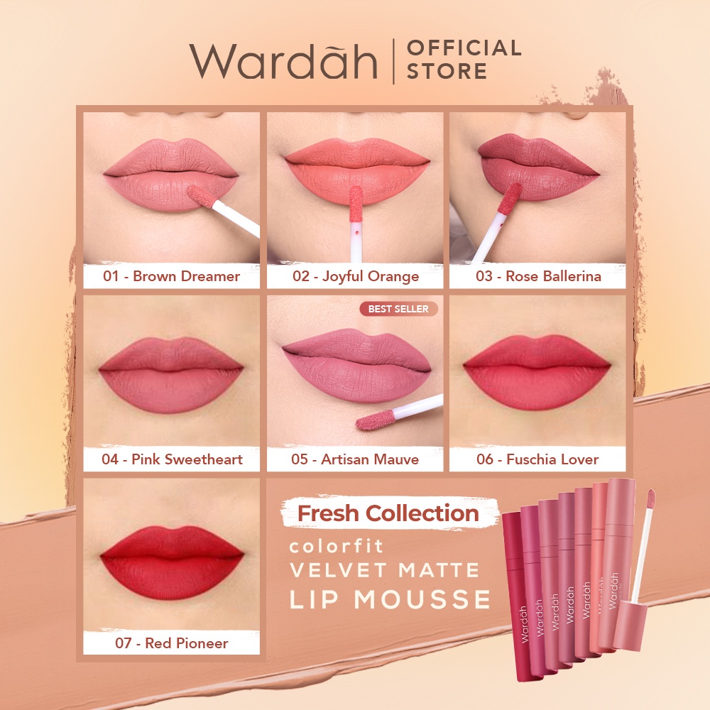 Wardah Colorfit Velvet Matte Lip Mousse