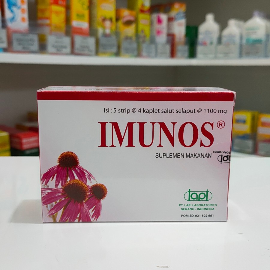 Imunos Strip Isi 4 Tablet Obat Original