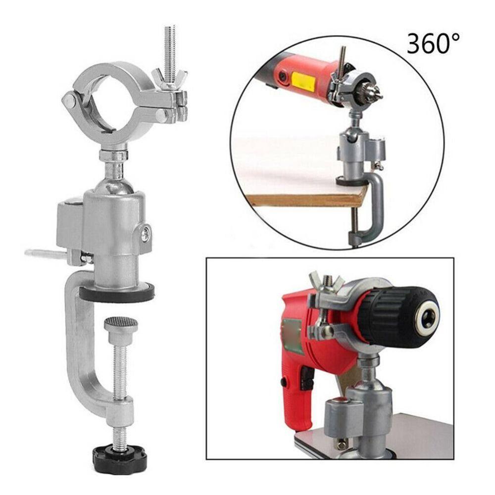 [Elegan] Stand Holder Bor Listrik Bracket Clamp Bench Tang Bor Bracket Bench Vise Bench Clamp Meja Putar Catok Rak Bor Listrik