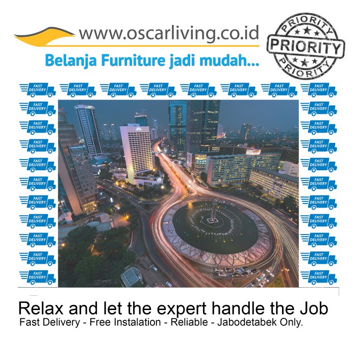 

[[JNT COD]] Pengiriman Priority OSCAR LIVING Area Jabodetabek Only