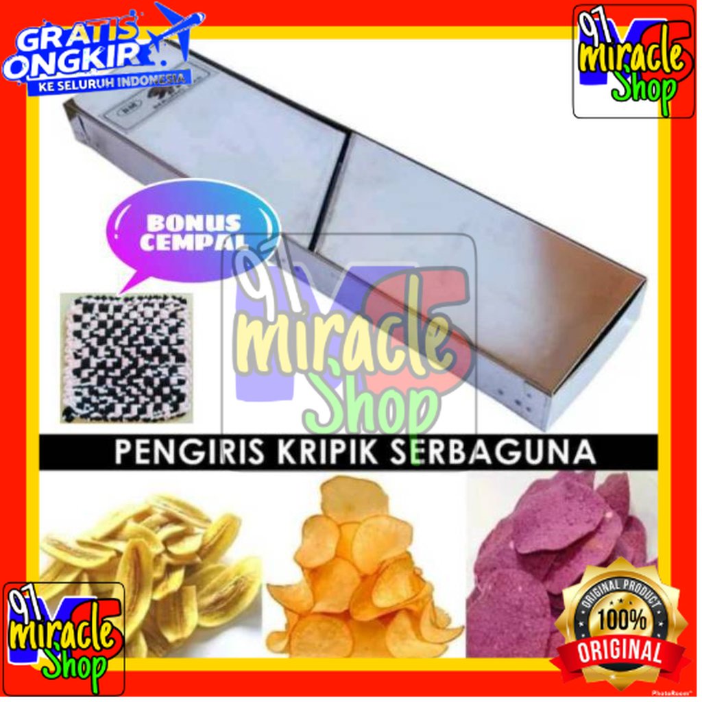 Parutan keripik pengiris kripik singkong kentang pisang Stainless