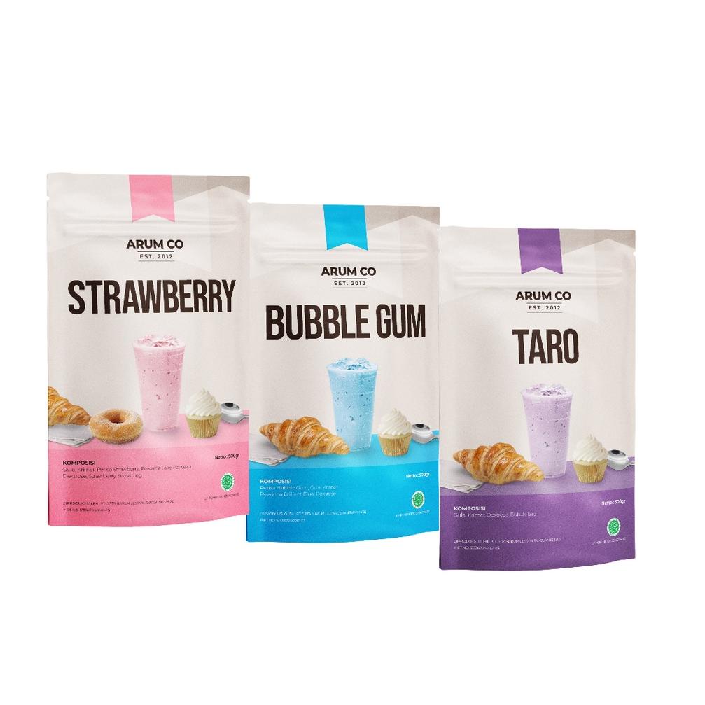 

5.5 COD ARUM CO 500 gr-SERBUK MINUMAN DAN MAKANAN-POWDER DRINK-VARIAN RASA FRUITY-KIOS BAHAN KUE