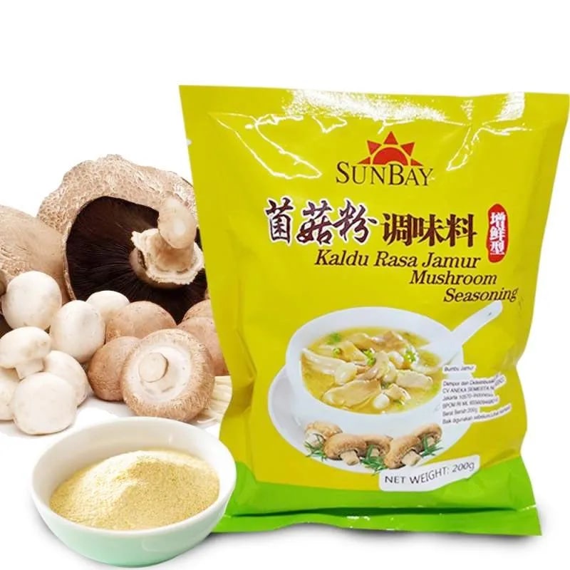 

Kaldu Jamur Sunbay 200 Gram Bumbu Instan Mushroom Seasoning