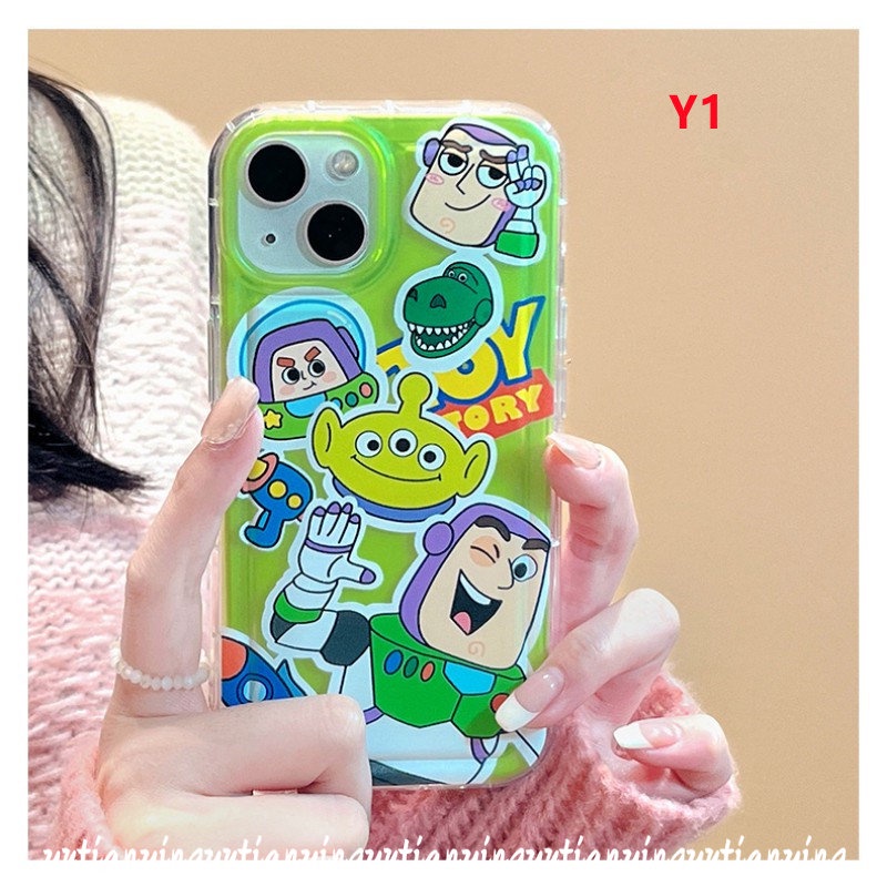 Case Kartun Manyo Toy Story Untuk Redmi10 9C NFC A1 9A 10A 9T Redmi Note 9 10 11 10s 11s Note10s Note9 Note11 Note10 Cute Buzz Lightyear Alien Airbag Shockproof Soft Tpu Cover