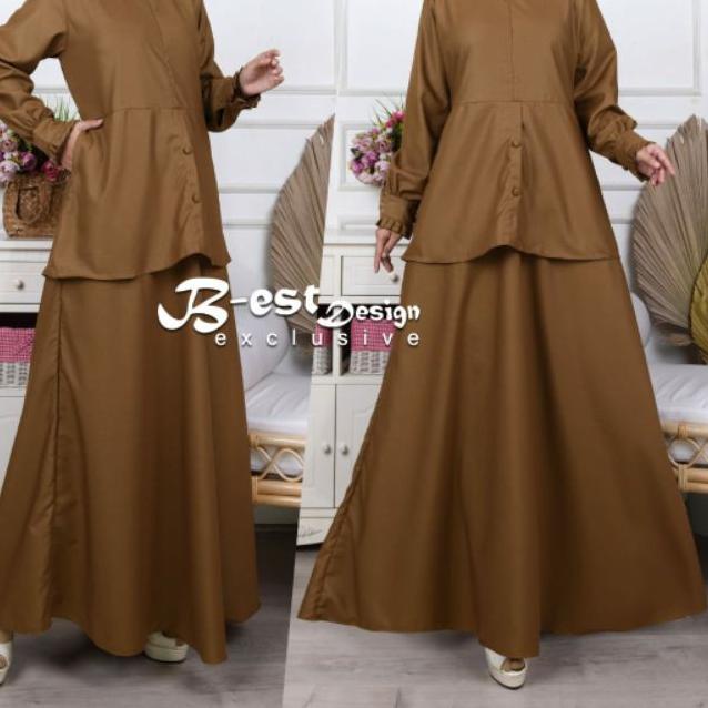 ♪ Gamis Dinas Keki / Khaki PNS Model Rok ❊