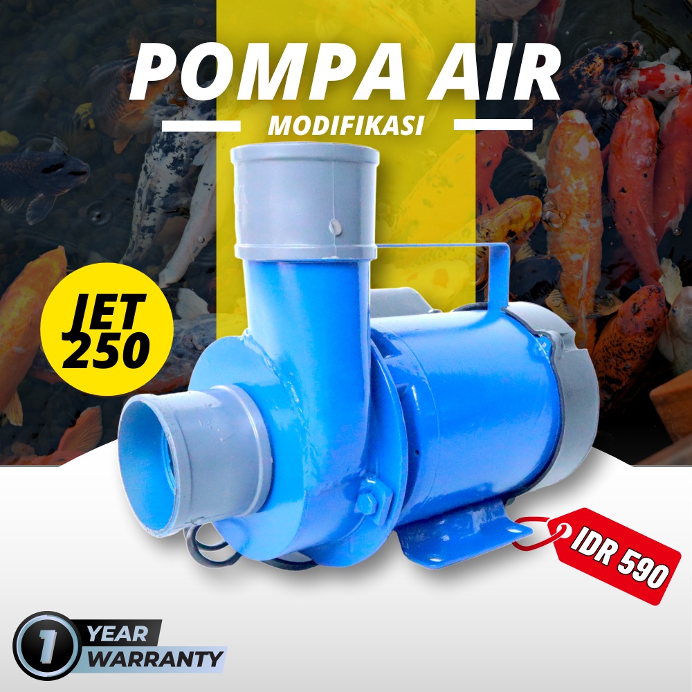 harga pompa air modifikasi murah jet 250 untuk sirkulasi kolam ikan koi kualitas bagus garansi servi