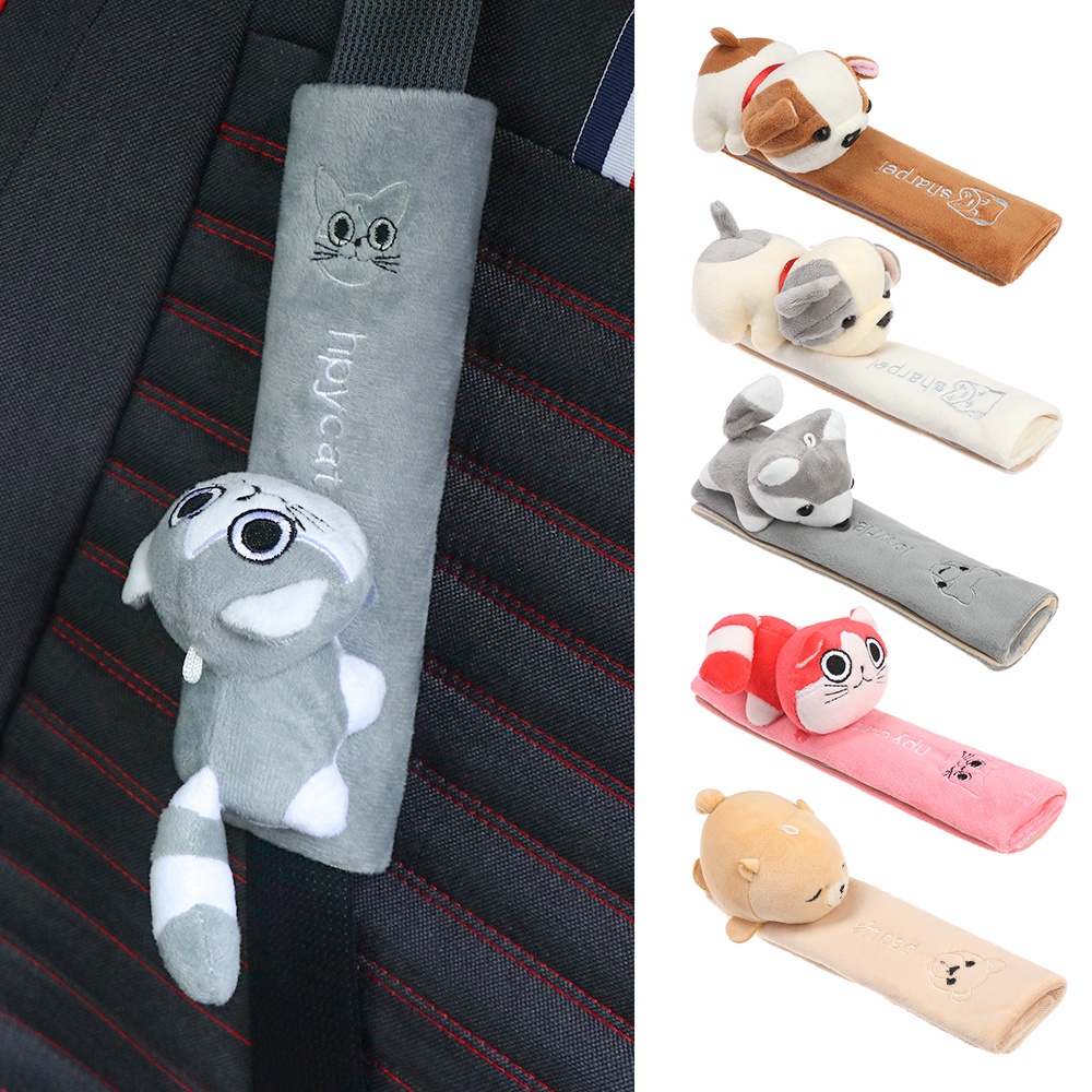 Sabuk Mobil / Sarung Seat Belt Mobil Cover Pelindung Sabuk Pengaman Aksesoris Mobil Kucing