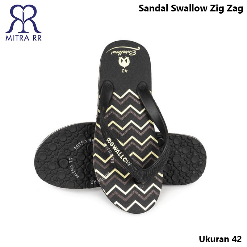 Sandal Swallow Zigzag | Sendal Jepit Pria Wanita Motif Zig Zag