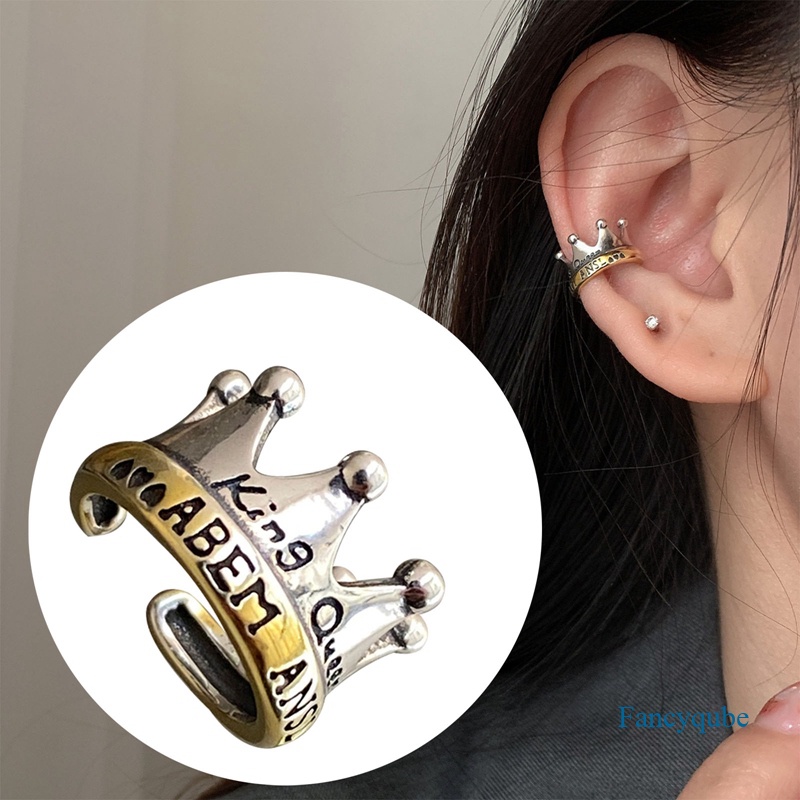 Mencegah Alergi Mahkota Telinga Klip Anting Untuk Wanita Mode Baru Kreatif Anting Pesta Perhiasan Hadiah