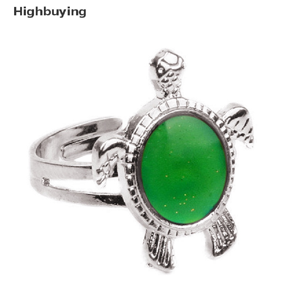 Hbid Fashion Chic 1PC Mood Ring Berubah Warna Turtle Adjustable Temperature Ring Glory