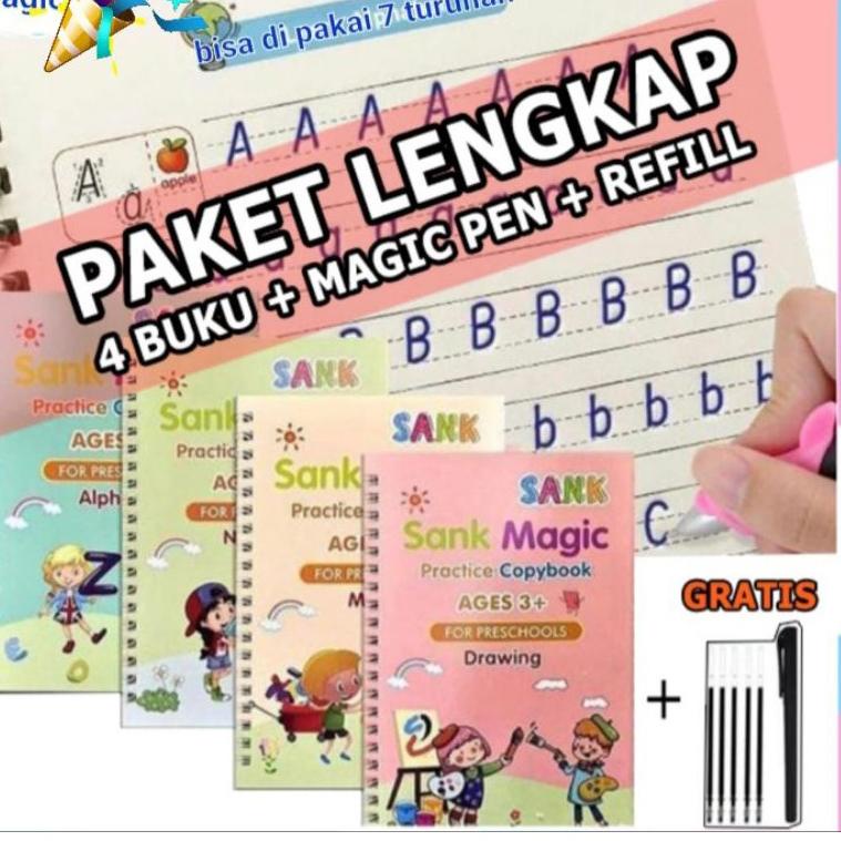 

D77 Buku Sank Book Magic 1 Set isi 4 Buku Magic Book PENJUALAN TERBANYAK ね