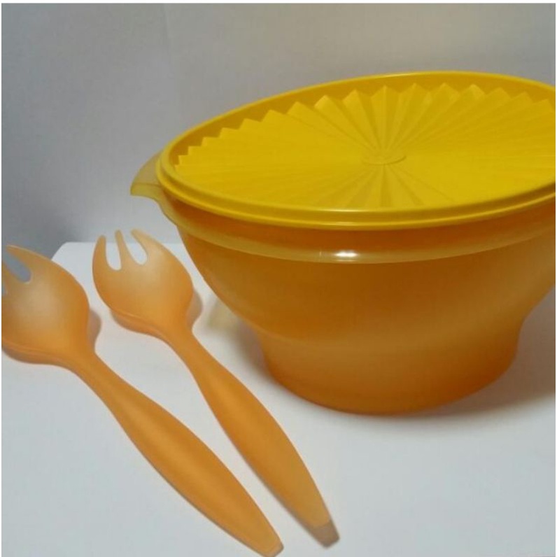 salad bowl with salad fork/bowl hijau/tupperware Malaysia/Fresh Bowl Collection/fresh bowl/Rice Bowl