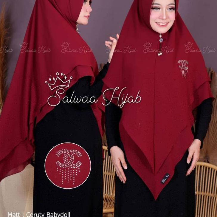 ► LAYER JUMBO / KHIMAR SIREN CHANEL JUMBO / JILBAB 2 LAYER ➥