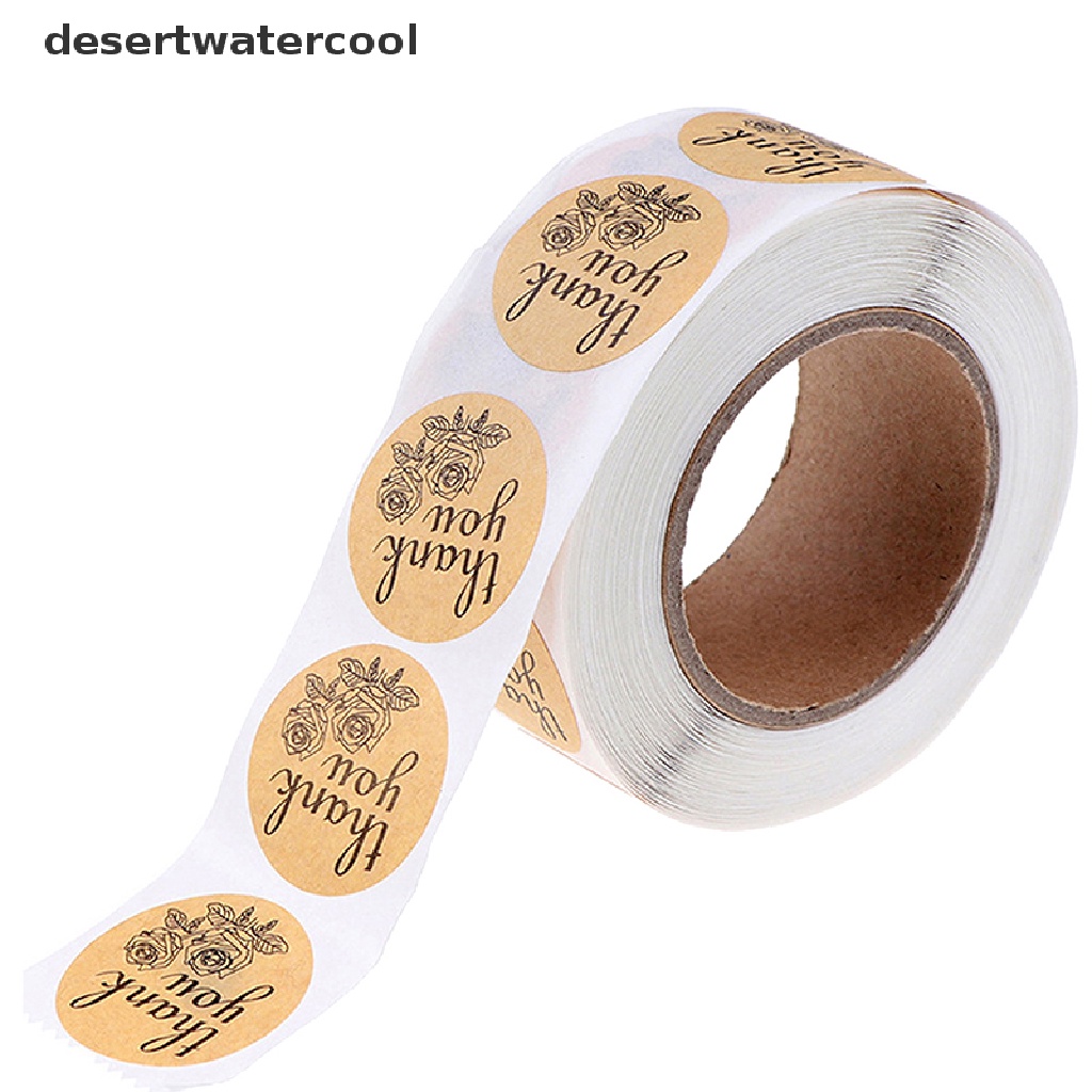 Deid 500Pcs/roll Stiker Thank You Untuk seal label scrapbooking Kraft er Baking H Martijn