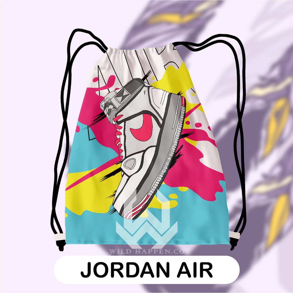Tas Serut / String Bag Full Print Jordan