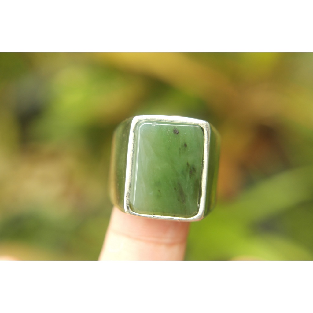 Natural Giok Aceh Ring 8 Kode 174