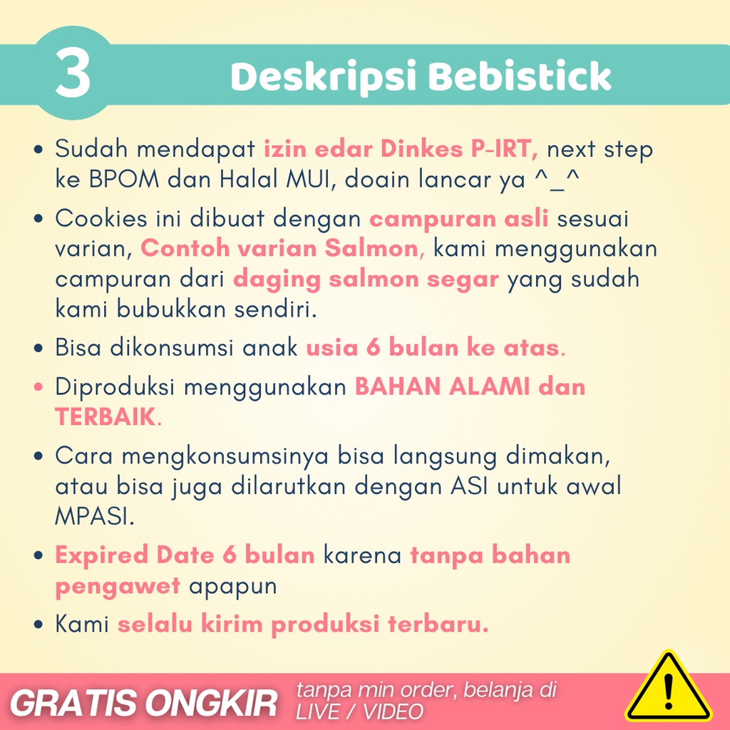 [A1] Snack Cemilan Biskuit Bayi Makanan Camilan Bayi Anak Mpasi Baby 6 Bulan 8 Bulan 1 Tahun Organik Sehat Bebites