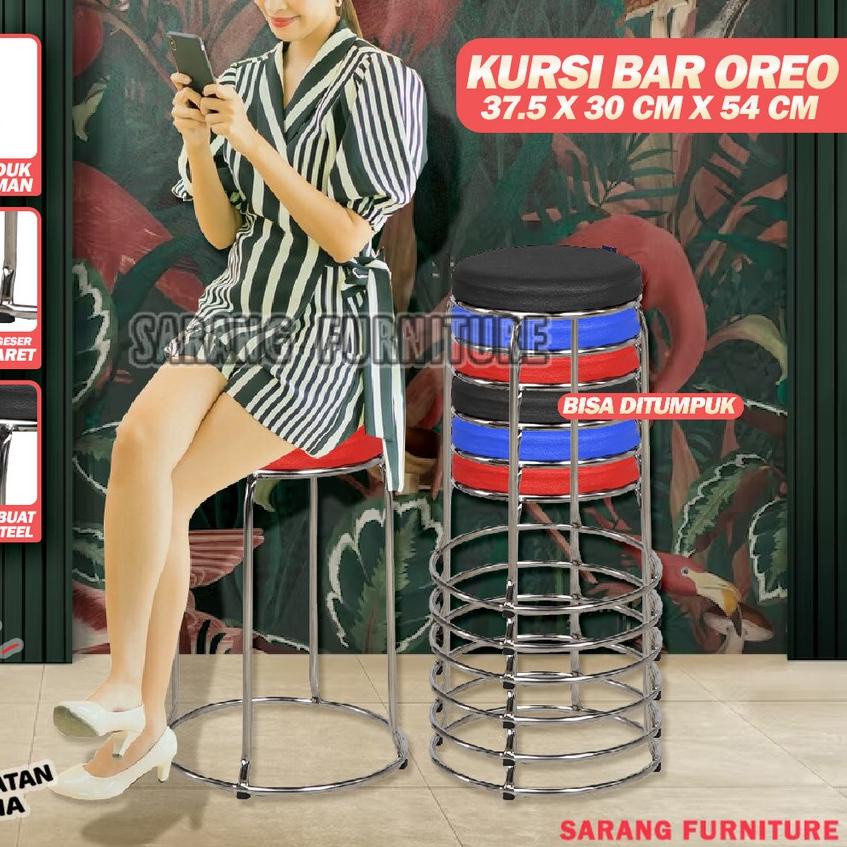 ✭ Kursi Baso Oreo Besi Aveda Murah Kaki Besi terbaru Kursi Bar Kursi Bar Oreo Kursi Oreo Kingdom ✾