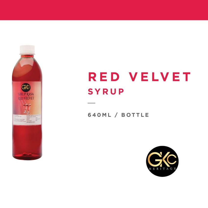 

○ Sirup Red Velvet / Redvelvet Syrup Minuman GKC Heritage 640 ml (Import Quality) ☟