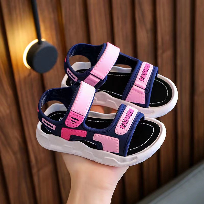 PROMO 12.12 PUNCAK Okaybaby B185 Sandal Gunung Anak Laki-laki Perempuan Import Termurah Kekinian Sendal Casual