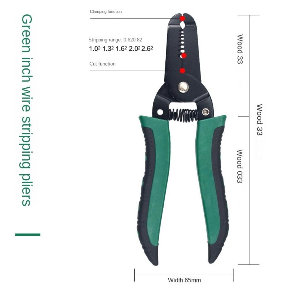 REBUY Tang Press Dingin Alat Perbaikan Mobil Pemotong Kabel Wire Cutter Tang Kupas Crimping Plier Kabel Wire Stripping Tang Potong Diagonal Plier