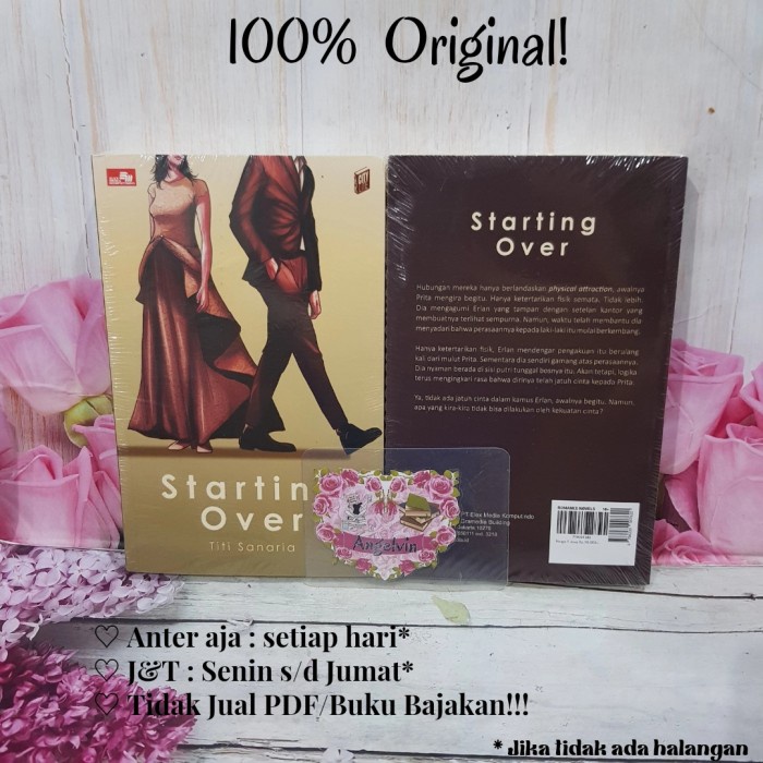 Terlaris Buku Novel Starting Over By Titi Sanaria