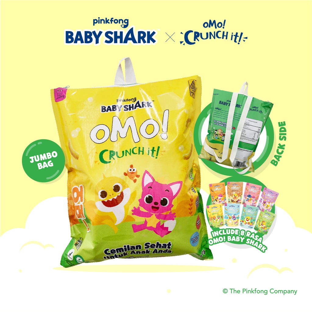 SPECIAL EDITION BUNDLING OMO! CRUNCH BABY SHARK SERIES WITH JUMBO BAG