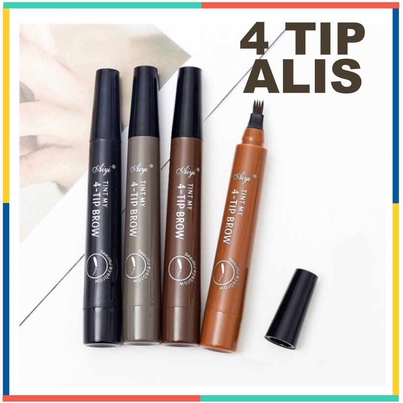 Eyebrow 4 Tip Pencil Tahan Air 5 Warna Pencil Alis SK001