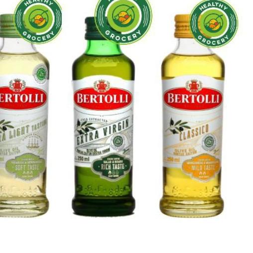 

➢ Bertolli 250 ml Minyak Zaitun / Extra Virgin / Extra Light / Classico Olive Oil EVOO / ELOO ♙
