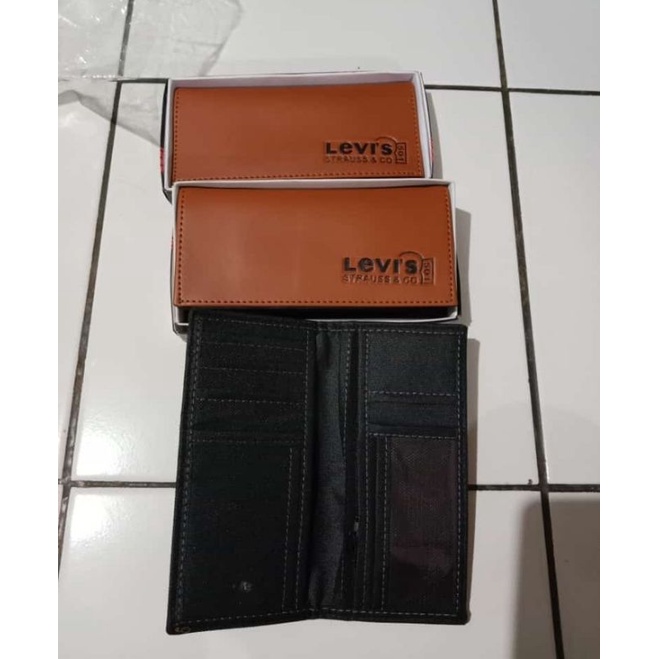 dompet panjang kulit pria Levis murah simpel keren