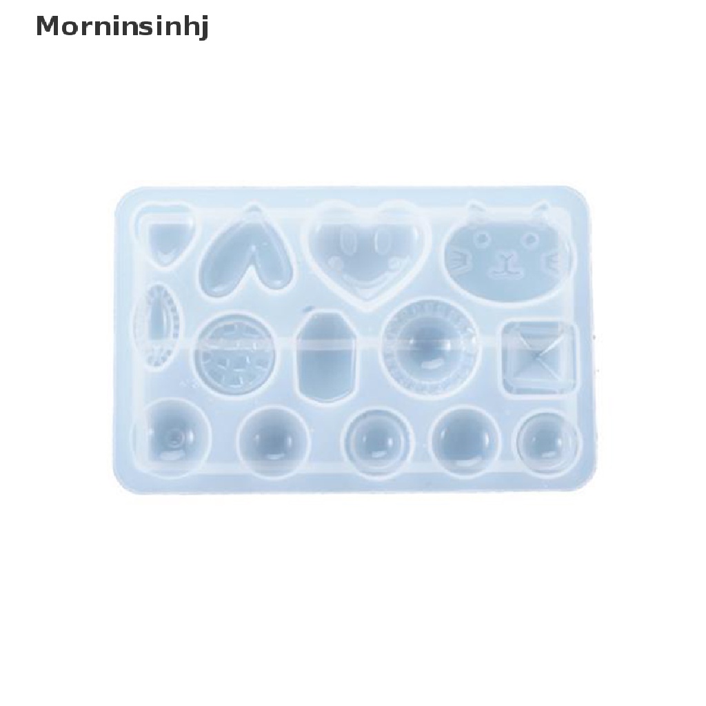 Mornin DIY Crystal Epoxy Resin Silicone Mold UV Anting Cetakan Perhiasan Membuat Alat id