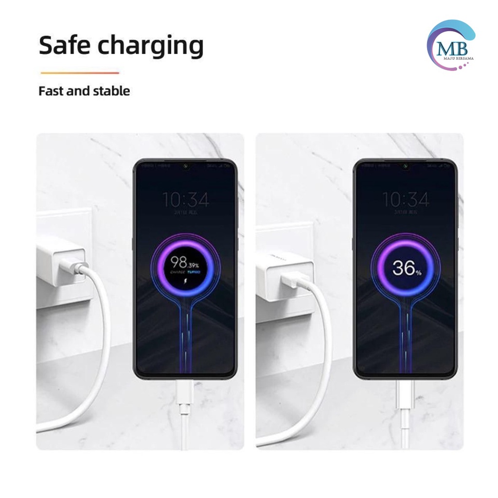 KABEL DATA XIAOMI MI NOTE 10 NOTE 9 PRO NOTE 11 PRO MI 10 MI 12 TIPE C TURBO CHARGE 5A FAST CHARGING MB4403