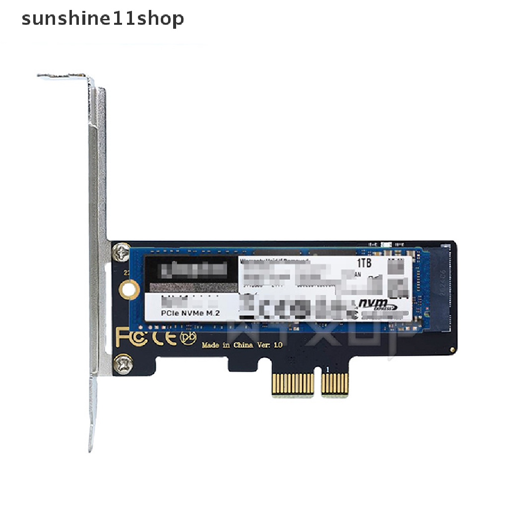 Sho NVMe PCIe M.2 NGFF SSD To PCI-E X1 Adapter Card PCI-E M.2 Dengan Adaptor N