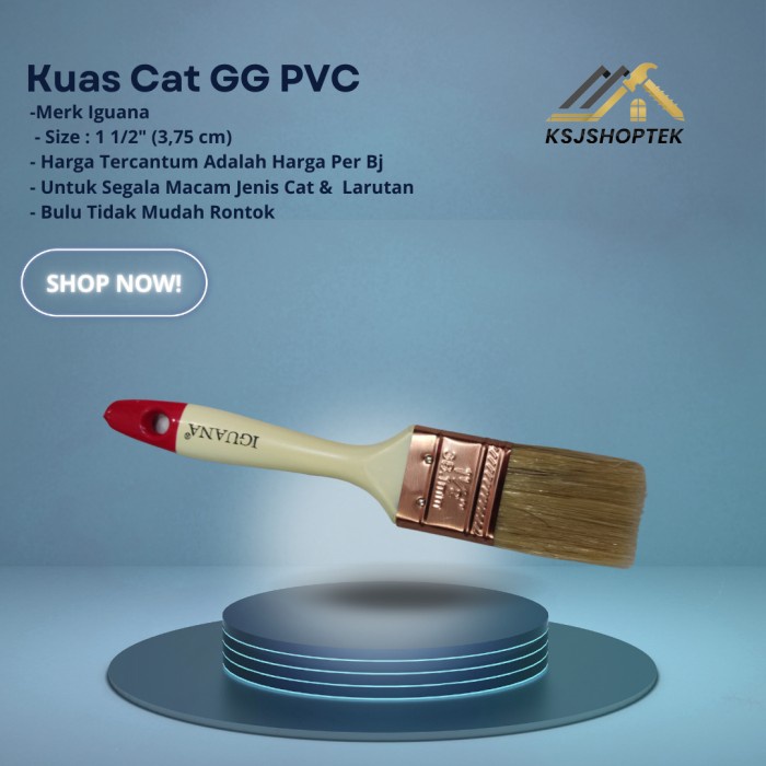 Kuas Cat gg PVC Iguana / 1,5 Inch (3,75 CM)