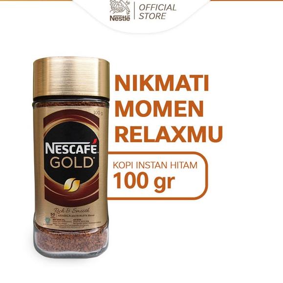 

TERBARU NESCAFE GOLD Kopi Instan Kopi Hitam Jar 100gr