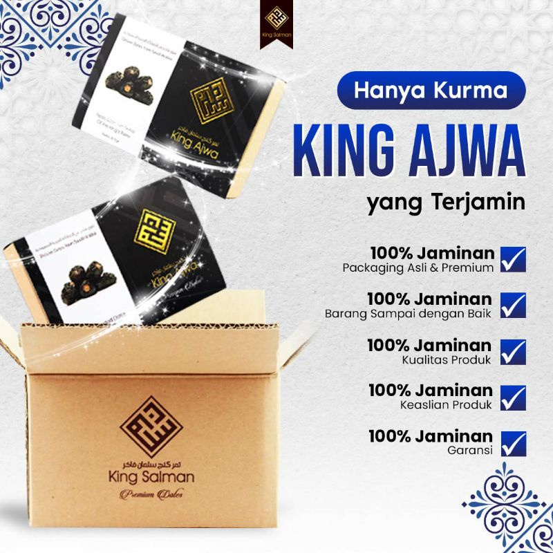 

Kurma Ajwa Asli Original 100% Madinah Kurma Nabi Super Jumbo Kualitas Premium VIP