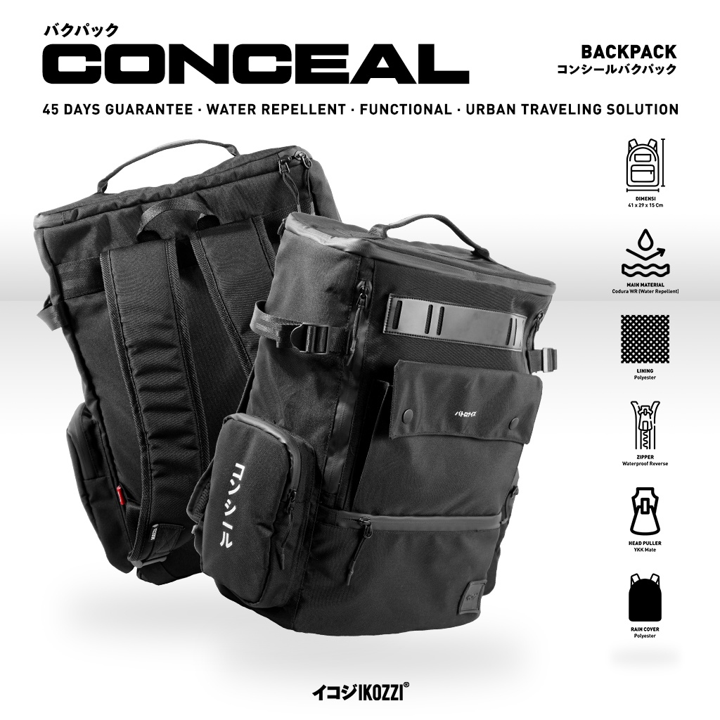 Ikozzi Conceal Backpack - Tas Punggung