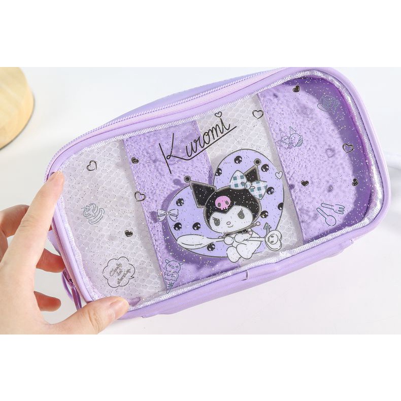 

Promo Tempat Pensil 3 Lapis Bahan PVC Transparan Motif Kartun