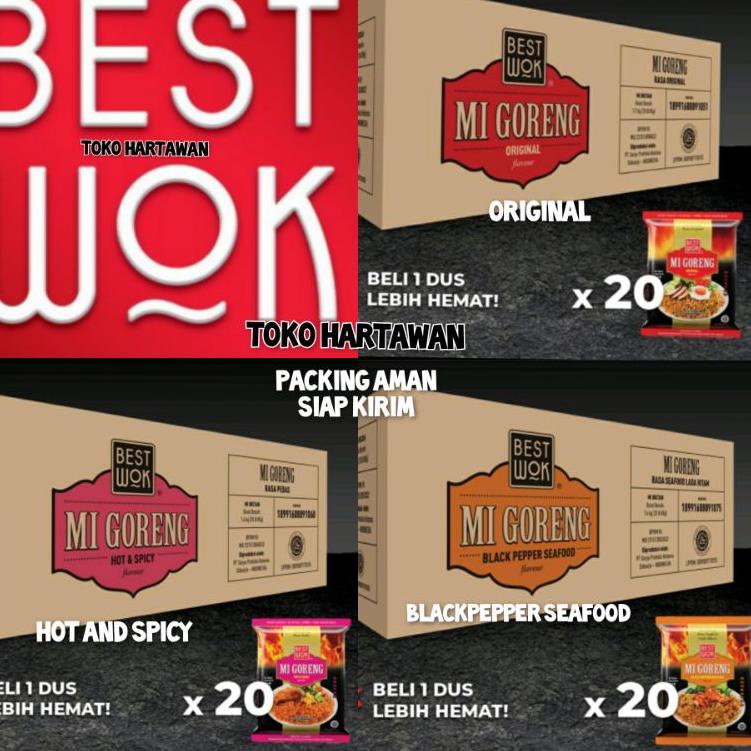 

V28 BEST SELLER √ Best Wok mie goreng 3 varian (original,spicy,blackpepper) karton dus 20pc SERBA MURAH ➳
